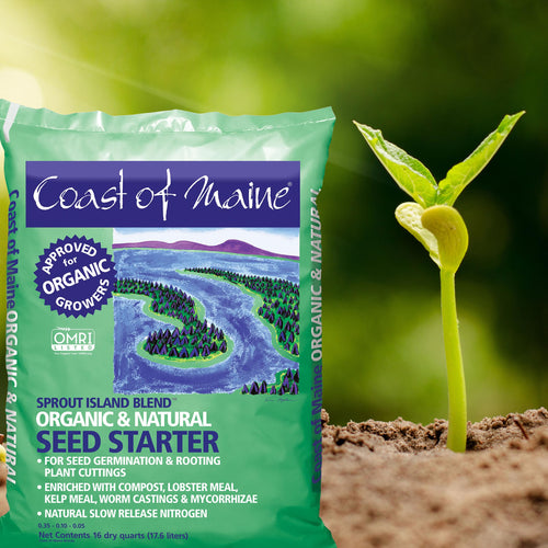 Coast of Maine, 16qt (Pack of 10) Sprout Island Blend, Organic & Natural Seed Starter for Seed Germination & Root Plant Cuttings