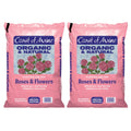 Coast of Maine Organic & Natural Planting Soil for Roses & Flowers - Premium Garden Soil w/Composted Manure, Sphagnum Peat Moss for Multi Use In Ground & Containers - Enhanced Drainage (20 Qt)