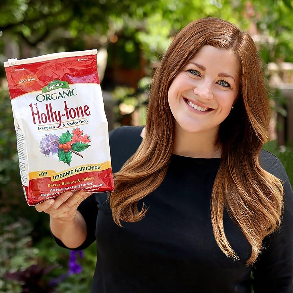 Espoma Organic Holly-Tone 4-3-4 Natural & Organic Evergreen & Azalea Plant Food; 4 lb. Bag; The Original & Best Fertilizer for All Acid Loving Plants Including Rhododendrons & Hydrangeas. Pack of 3