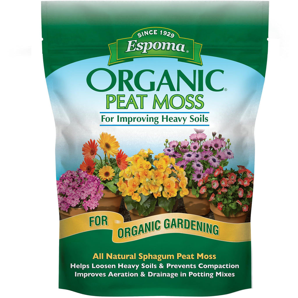 Espoma Organic Peat Moss; All-Natural Horticultural Grade Sphagnum Peat Moss Approved for Organic Gardening. Helps Improve Aeration & Moisture Retention. Promotes Root Growth – Pack of Two