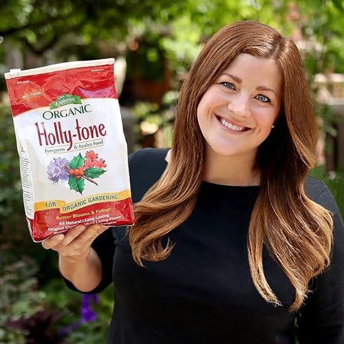 Espoma Organic Holly-Tone 4-3-4 Natural & Organic Evergreen & Azalea Plant Food; 4 lb. Bag; The Original & Best Fertilizer for All Acid Loving Plants Including Rhododendrons & Hydrangeas. Pack of 2