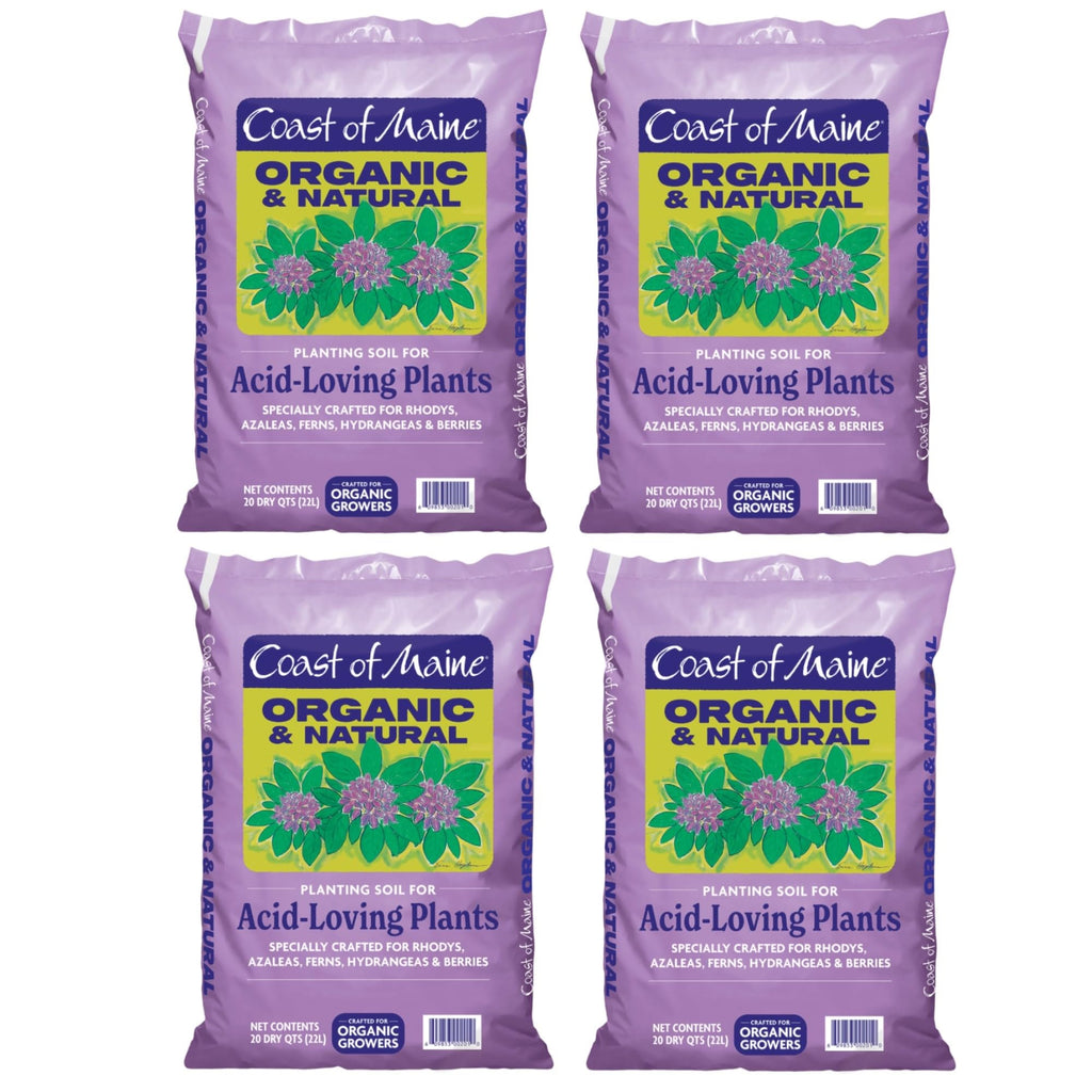 Coast of Maine Organic & Natural Planting Soil for Acid Loving Plants Azalea, Rhododendron & Berries - Premium Planting Soil w/Composted Manure, Sphagnum Peat Moss - Low pH, Enhanced Drainage