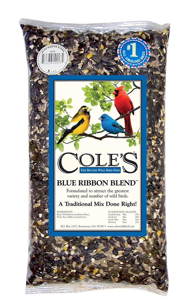 Cole's BR05 Blue Ribbon Blend Bird Seed, 5-Pound