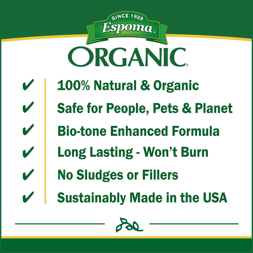 Espoma Organic Evergreen-Tone 4-3-4 Natural & Organic Fertilizer and Plant Food for Evergreen Trees & Shrubs. 18 lb. Bag. Use for Planting & Feeding to Promote Optimum Growth