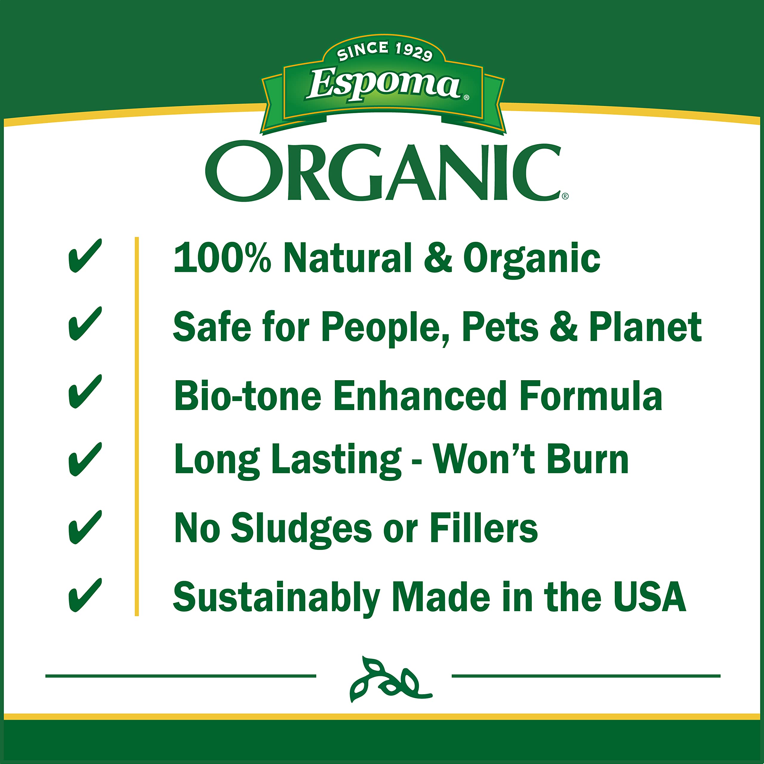 Espoma Organic Tree-Tone 6-3-2 Natural & Organic Fertilizer and Plant Food; 4 lb. Bag; Fertilizer for All Shade, Fruit, & Ornamental TreesTrees. 4 lb. Bag