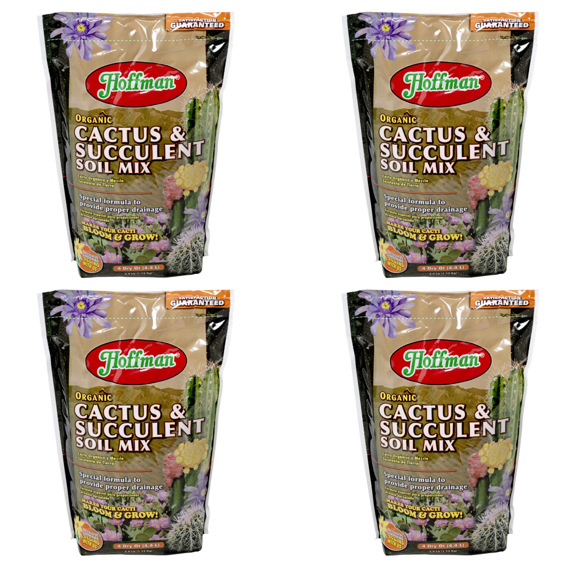 Hoffman 10404 Organic Cactus and Succulent Soil Mix, 4 Quarts